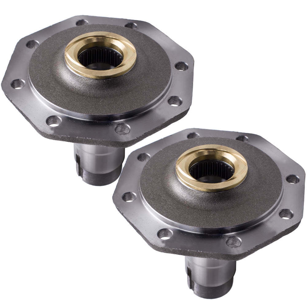 2 Steering Hub Stub Axle Spindle compatible for Toyota Landcruiser HZJ78 HZJ79 HZJ80 HZJ105