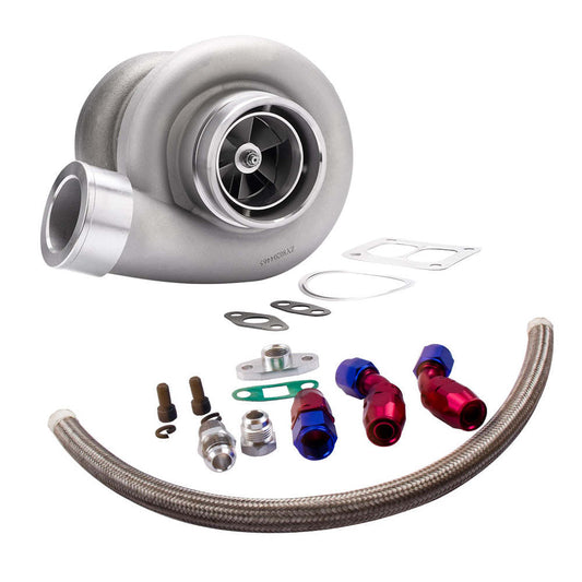 Universal Turbo GT45 T4 V-BAND 600+HPS Boost with Oil Return Line kits