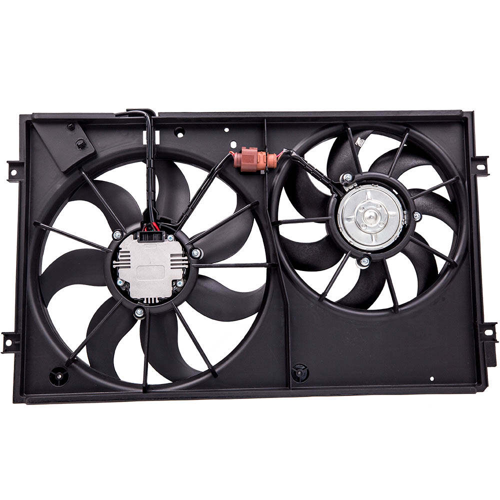 Electric Double Radiator Cooling Fan motor compatible for VW Touran 1.9 TDI 1.6 FSI 1.6 2.0 FSI 1.4 TSI