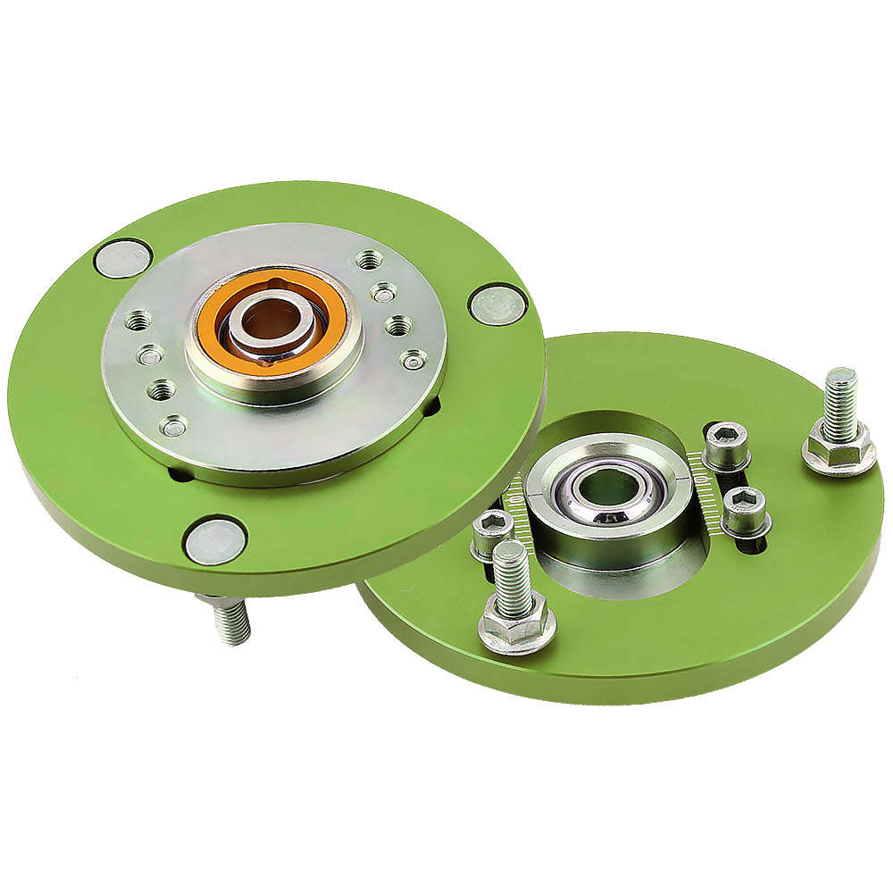 Compatible for BMW 3 Series E36 318 328 323 325 M3 Coilover Camber Plates Top Mount Green