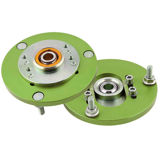 Compatible for BMW 3 Series E36 318 328 323 325 M3 Coilover Camber Plates Top Mount Green