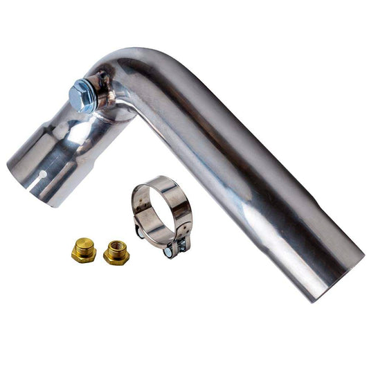 Decat Exhaust Muffler Header Mid Middle Pipe compatible for Honda CBR600RR 2007-2017