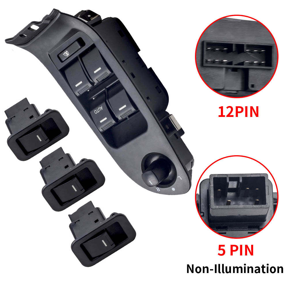 1x Master+3 Single Power Window Switches compatible for Ford Falcon FG 2008 2009 2010 2012