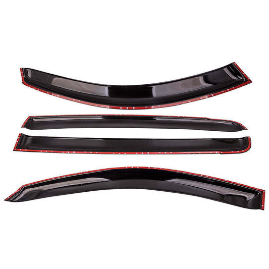 4pcs Weather Shields Window Sun Visors compatible for Mitsubishi Triton ML MN UTE 2005-2014