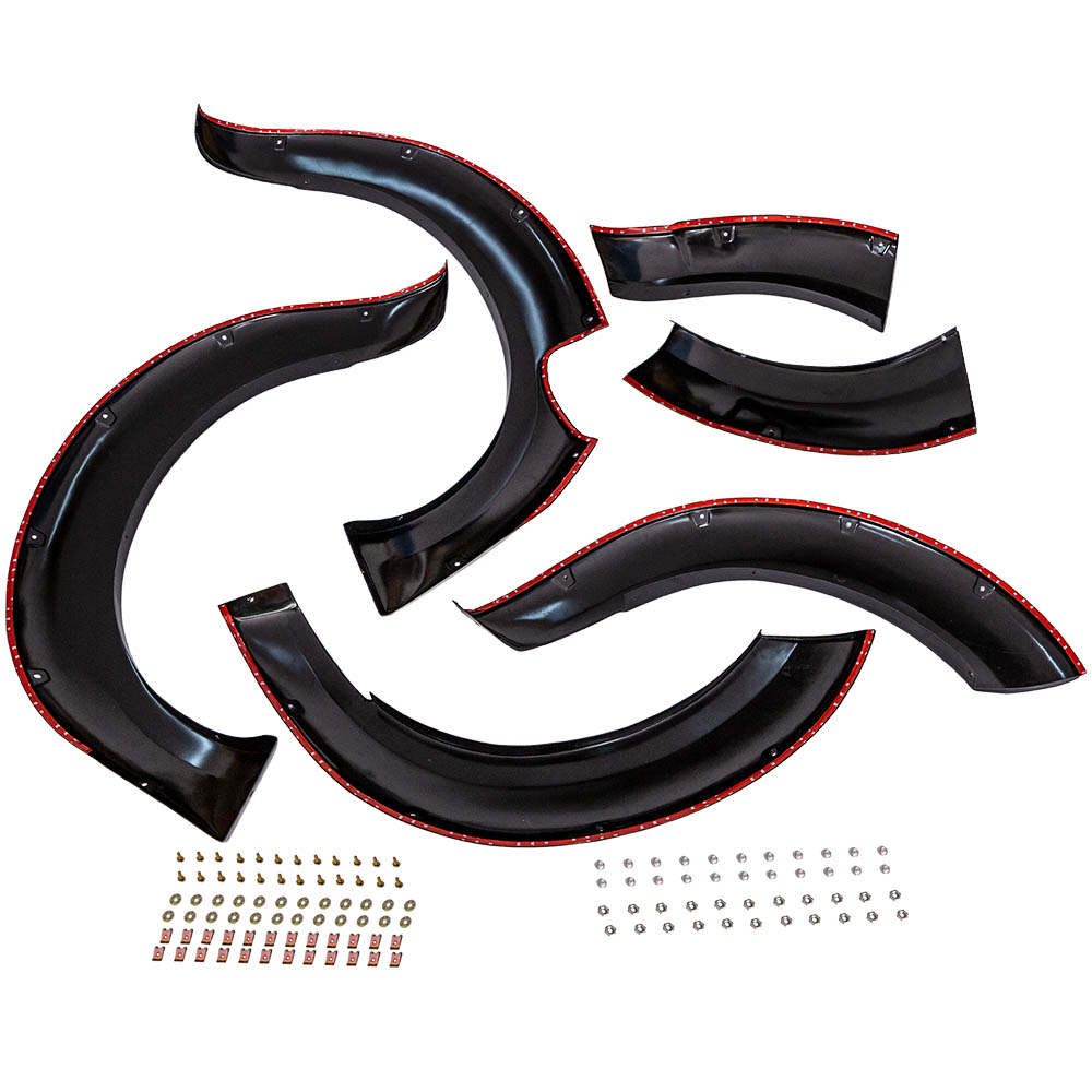 Black Fender Flares Wheel Arch compatible for Nissan Navara NP300 2014-2020 Dual Cab