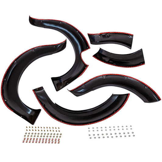 Black Fender Flares Wheel Arch compatible for Nissan Navara NP300 2014-2020 Dual Cab