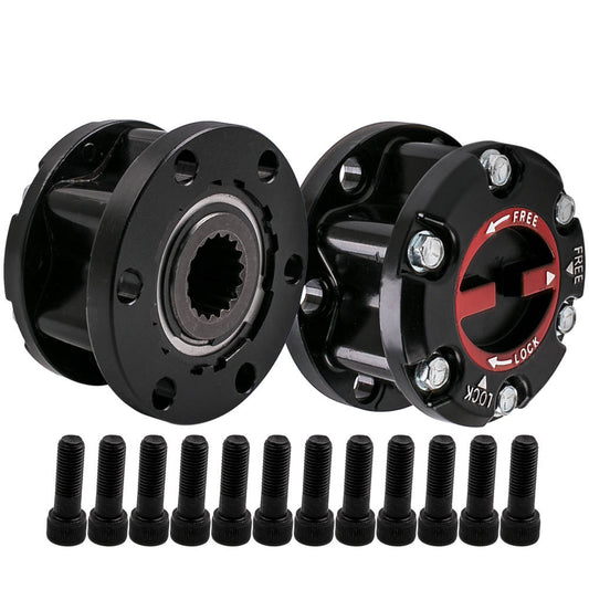 Compatible for Holden Rodeo Jackaroo Colorado Frontera compatible for Isuzu Dmax Manual Free Wheeling Hubs