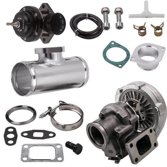 T3/t4 T04E V-band Turbocharger Turbo.63 A/r W/ Internal Wastegate Blow Off Valve