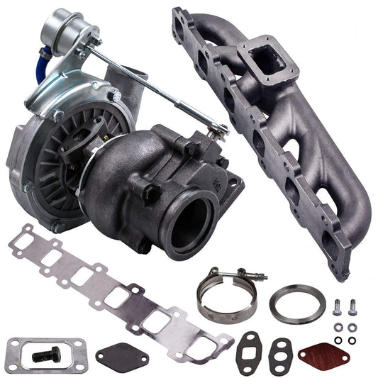 Turbo Exhausted Manifold +Turbocharger compatible for Nissan Safari Patrol GQ GU Y60 TD42
