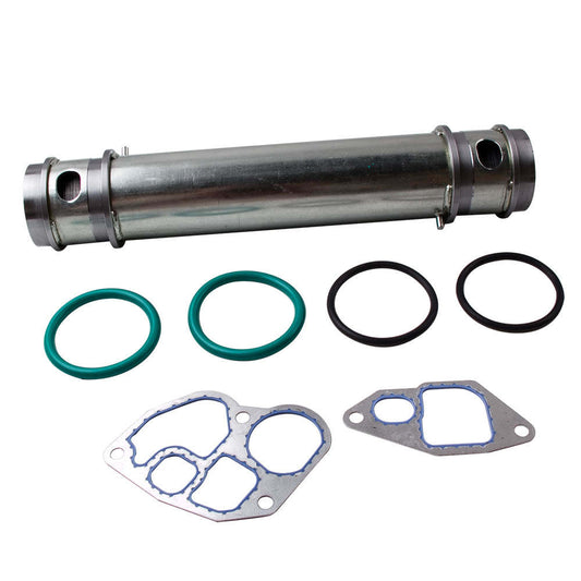 Compatible for Ford 1995-2003 Diesel 7.3 Powerstroke with gaskets 1C3Z-6C610-BA Oil Cooler Set