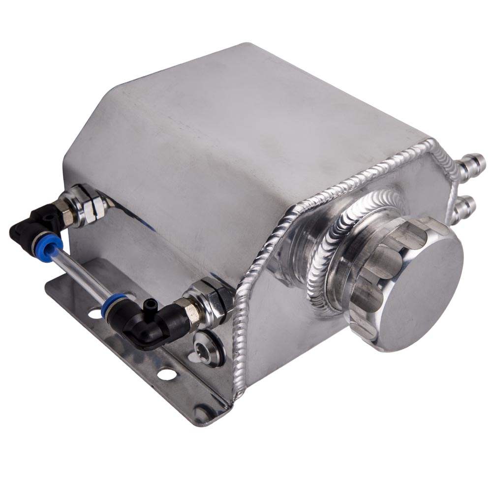 Universal for 1L Coolant Radiator Overflow Recovery Water Tank Bottle Aluminum