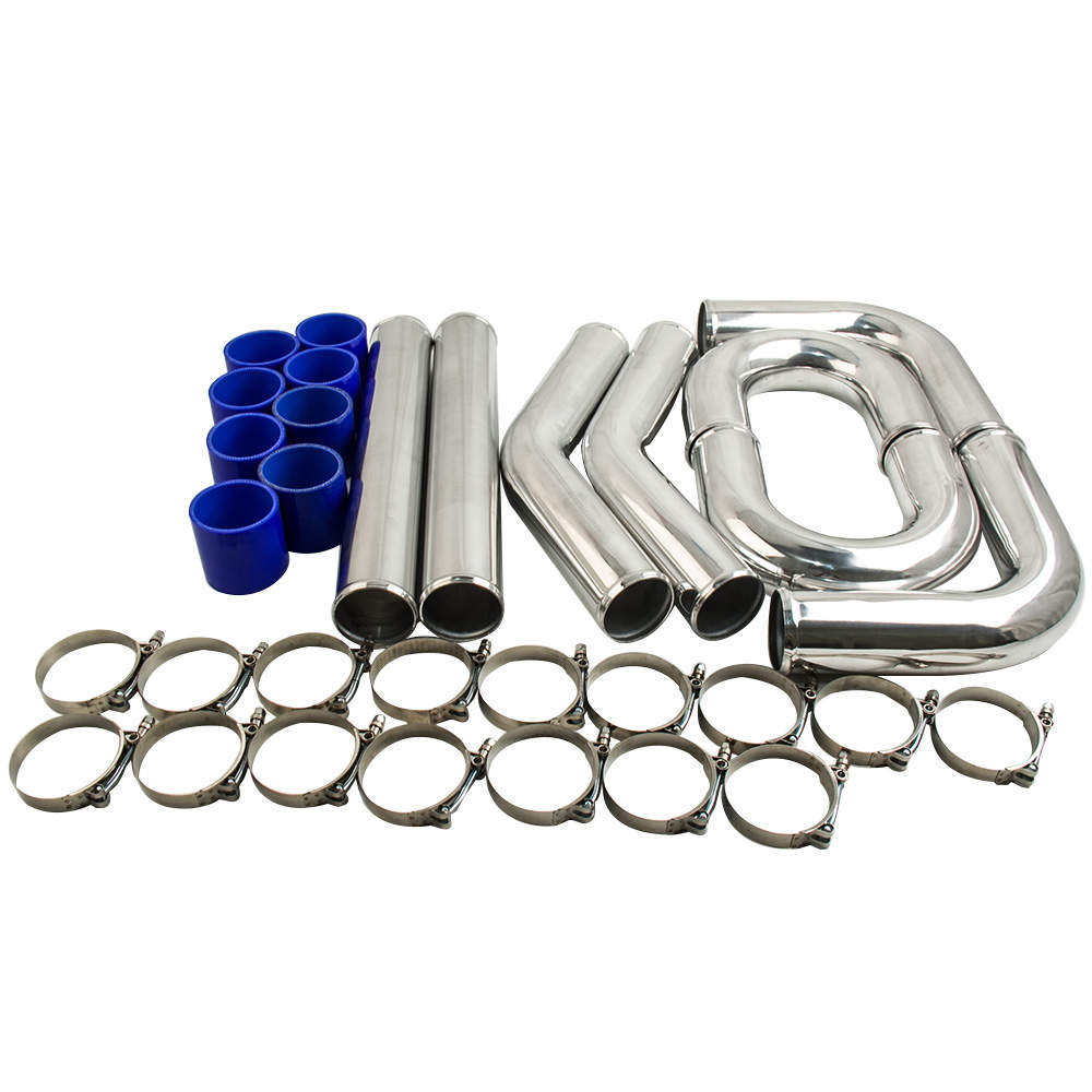 3 INCH 76mm Aluminum Universal Intercooler Turbo Piping pipe and Hose Kits