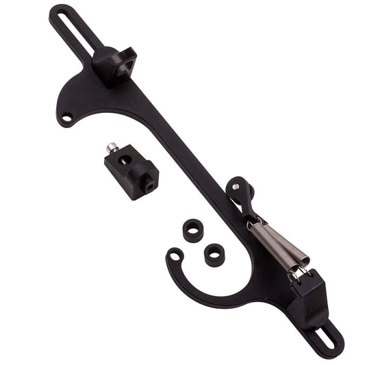Black Billet Aluminium Throttle Cable Carb Bracket for Holley 265 283 4150 4160