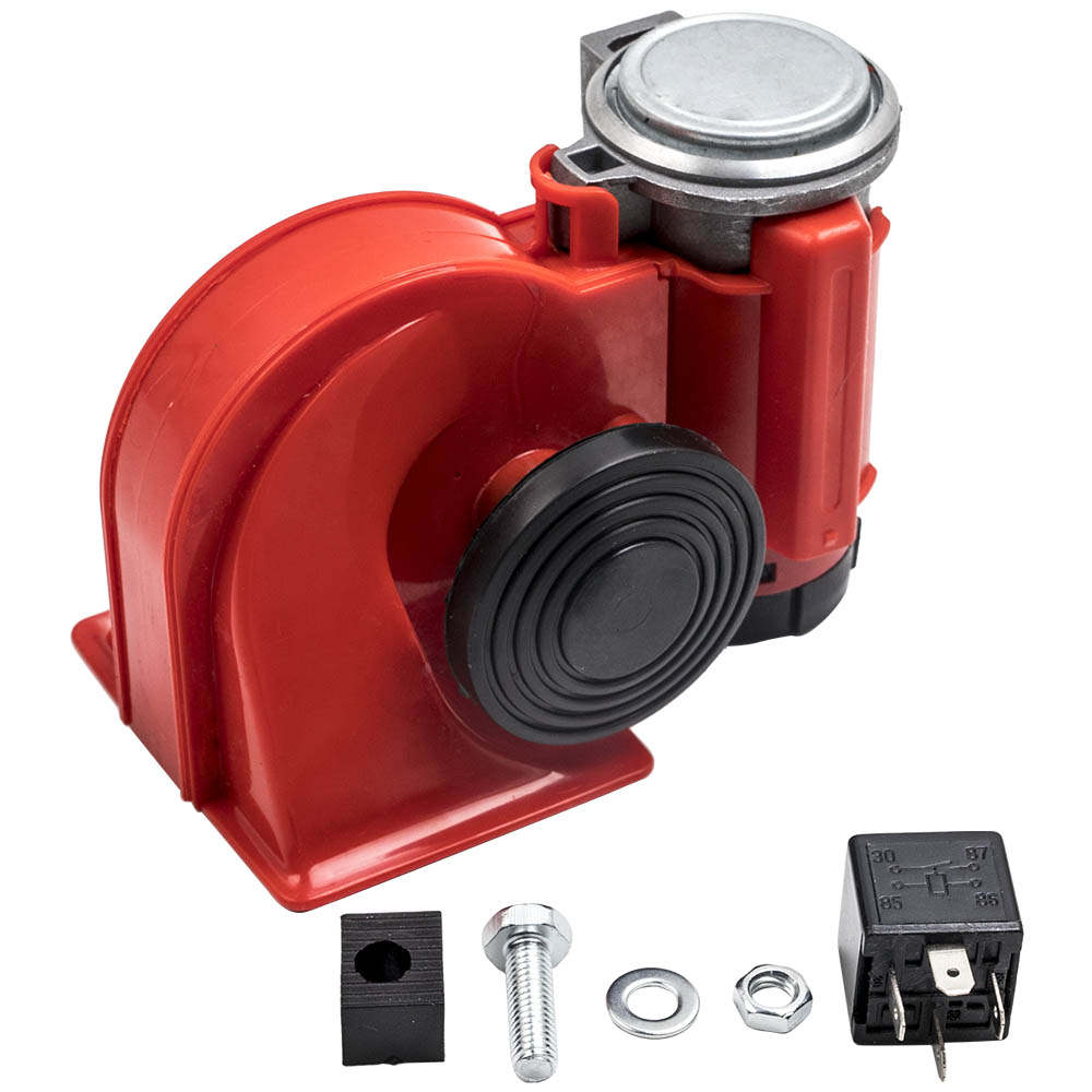 130dB Electric Air Horn Pump Motorcycle Snail Compact Dual Tone Air Horn Trumpet