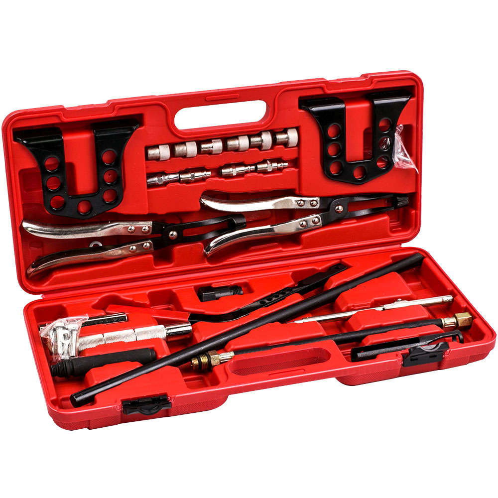 23pcs Cylinder Head Valve Spring Compressor Stem Seal Installer Remover Tool Kit