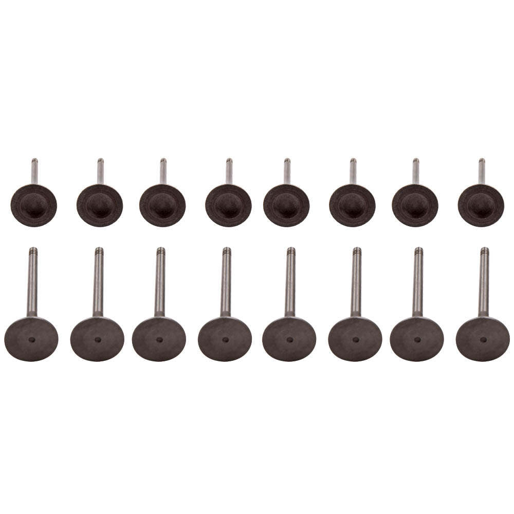 16pcs Engine Intake and Exhaust Valve Kit compatible for Audi A3 A4 A5 A6 Q5 TT compatible for VW 06D109601M