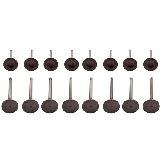 16pcs Engine Intake and Exhaust Valve Kit compatible for Audi A3 A4 A5 A6 Q5 TT compatible for VW 06D109601M
