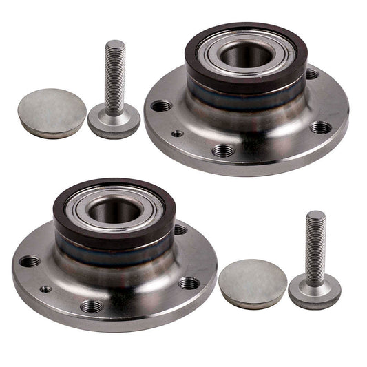Rear Wheel Bearing + HUB Kit x2 compatible for Audi A1 A3 Q3 TT compatible for VW GOLF MK VI compatible for Skoda Superb