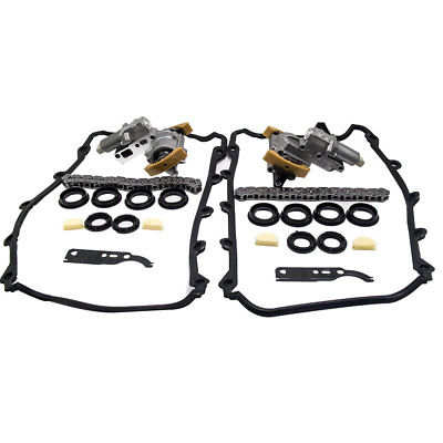 Left + Right compatible for AUDI 4.2L V8 Timing Chain Tensioner Gasket Set Kit -- Pair