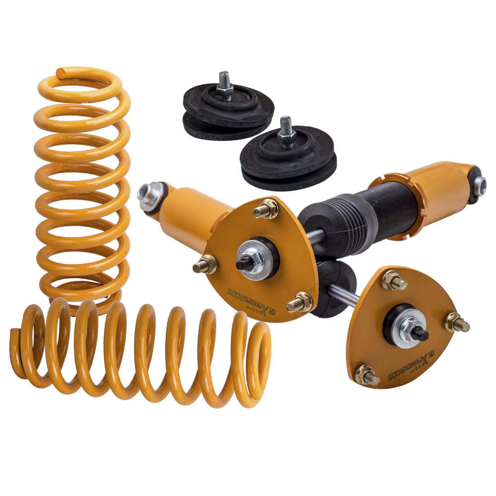 Rear Coilovers Shocks Springs compatible for BMW X5 E53 2000-2006 Adj. Height Golden