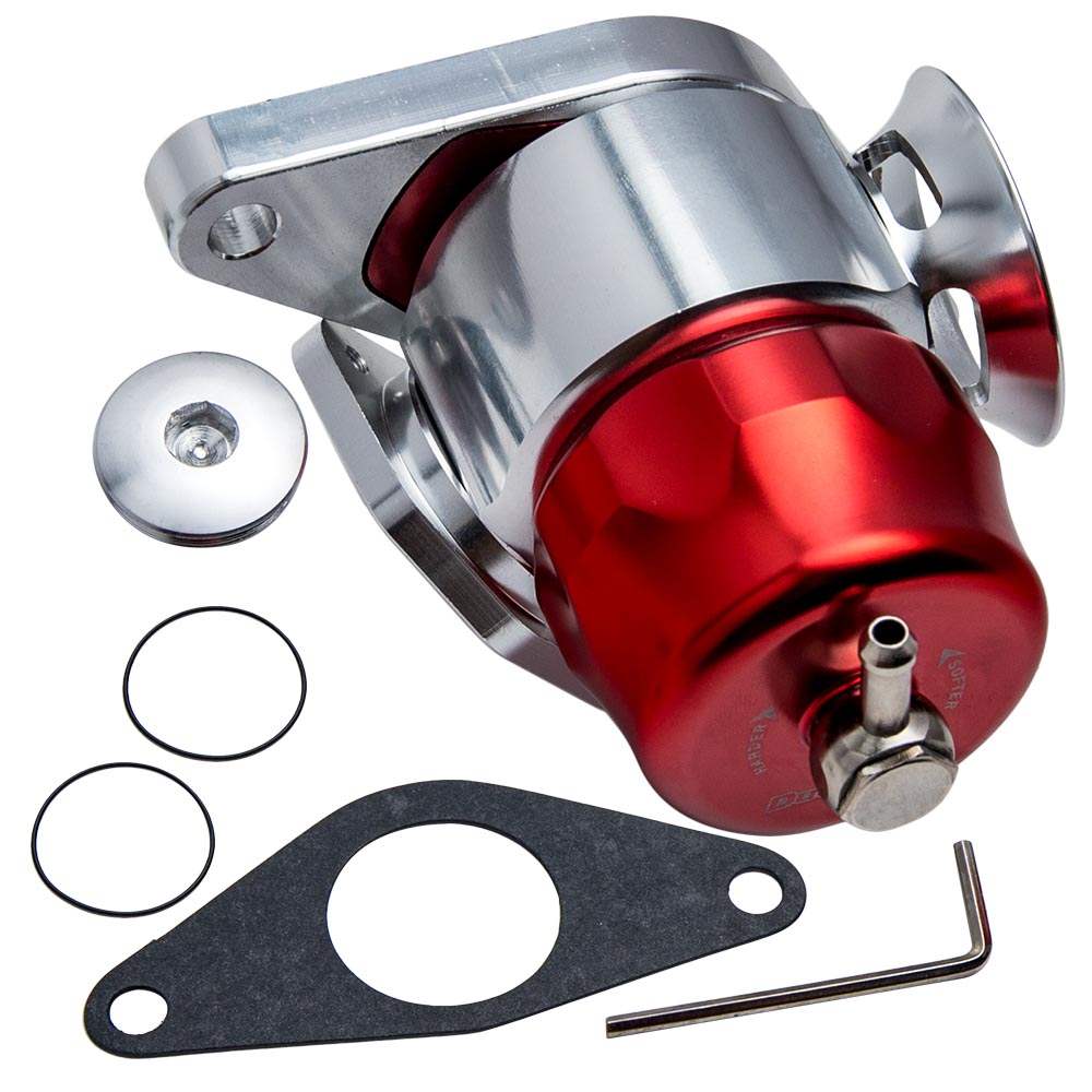 Dual Port Blow Off Valve BOV including Blanking PlugGasket compatible for Subaru WRX STI