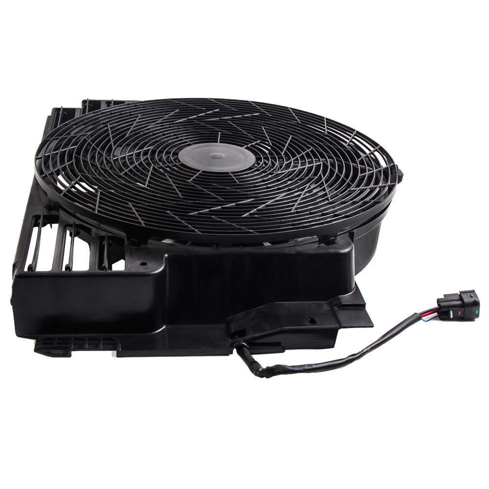 Compatible for BMW X5 E53 00-06 A/C compatible for AC Radiator Condenser Cooling Pusher Fan 5 Blades fits
