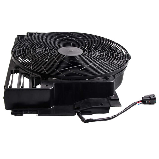 Compatible for BMW X5 E53 00-06 A/C compatible for AC Radiator Condenser Cooling Pusher Fan 5 Blades fits