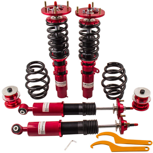 4pcs 24 Damper Adjustable Suspension Coilovers Shock Absorber kits compatible for BMW E46 M3 All Models 1998-2006