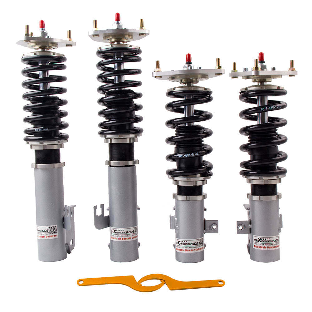 24 Step Adj. Coilover compatible for Subaru WRX GC8 STI 1993-2001 Suspensions Shocks Struts