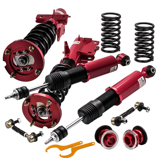 2005-2014 compatible for Ford Mustang Damper Adjustable Tuning Coilovers Kits Red