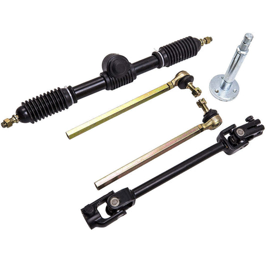 Steering Wheel Parts Assembly 110cc Go Kart 443mm Power Steering Gear Rack Shaft