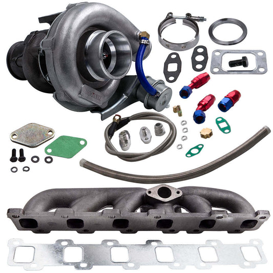 Turbo Exhaust Manifold Oil Line Kit compatible for Nissan Safari Patrol 4.2L TD42 GQ GU Y61