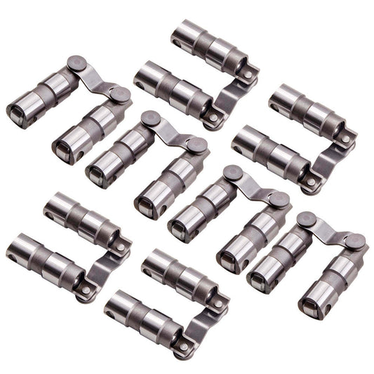8 Pairs Hydraulic Roller Lifter w/ Link Bar compatible for Dodge Chrysler V8 318 -360