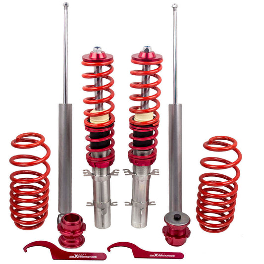 Coilover Coil Spring Over Shock Suspension compatible for VW Golf4 Bora compatible for Seat Leon 1