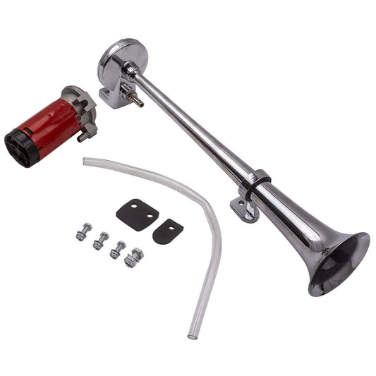 Car Motorcycle Boat Loud 12V 150dB Trumpet Train Air Horn with Air Compressor AU