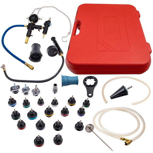 Universal Cooling System Radiator Pressure Tester Kit Leak Detector Refill Kit