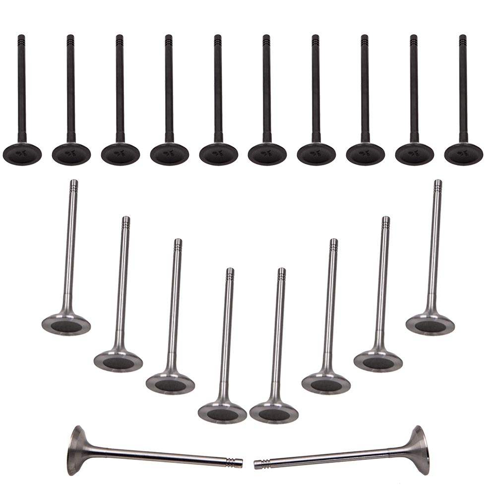 Set of 20 Intake Exhaust Valves compatible for Volvo C30 S60 S70 V40 XC60 Stem 6mm 9454607